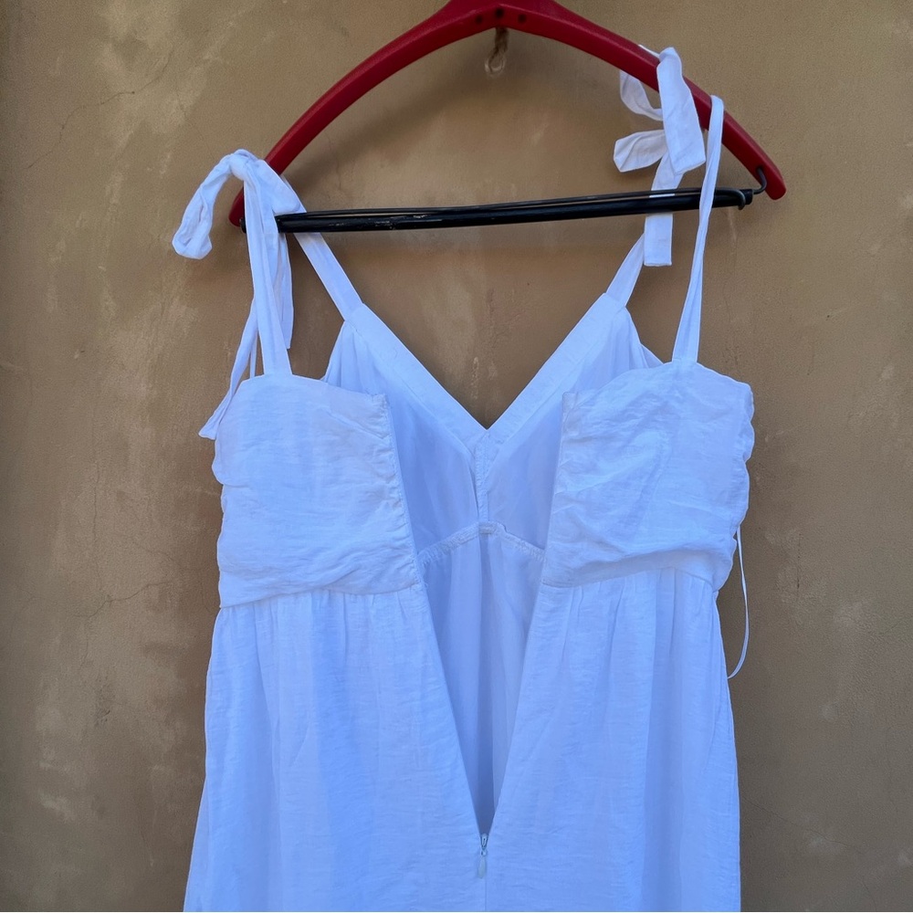 Express White Tie shoulder Tier Maxi Dress in Size Small - Picture 5 of 9
